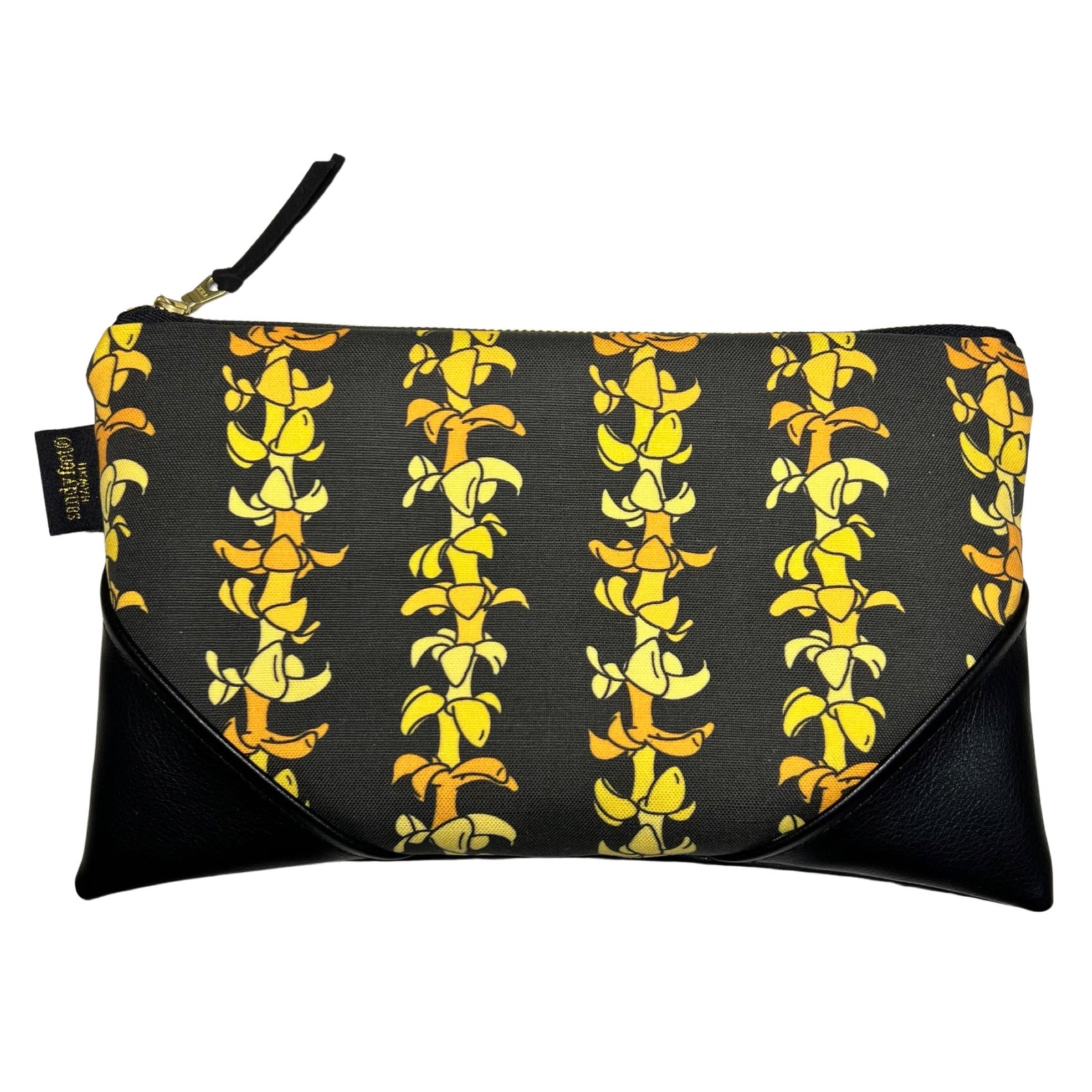 Large Pua Kenikeni Lei Zipper Clutch